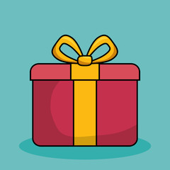 merry christmas gift isolated icon vector illustration design
