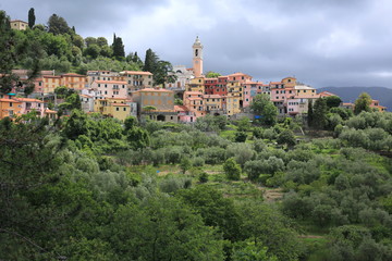 Fototapeta na wymiar Countryside in Liguria, Italy