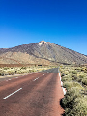 road to Teide volcano