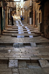 Römische Pflastersteine in der Altstadt von Jerusalem