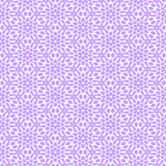 Snowflakes on Purple Seamless Background