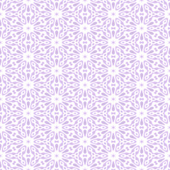Snowflakes on Purple Seamless Background