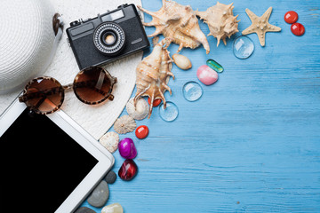 Summer objects for vacation