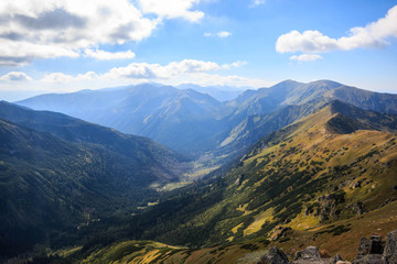 Tatry. Poland and Slovakia boundary, autumn landskapes.