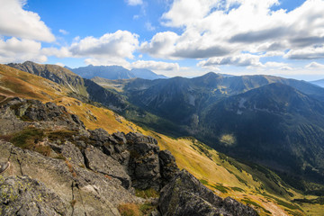 Fototapeta premium Tatry. Poland and Slovakia boundary, autumn landskapes.