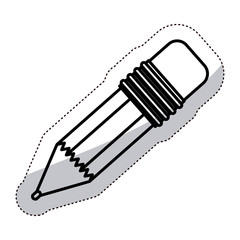 Pencil tool icon. Write office object and instrument theme. Isolated design. Vector illustration