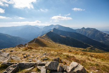 Tatry. Poland and Slovakia boundary, autumn landskapes.