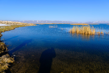 Gorgeous view of lake Sevan, Armenia