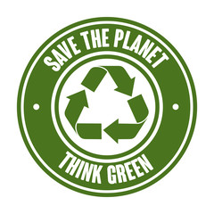 save the world concept icon vector illustration design