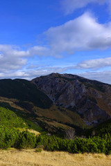 Autumn landscape in Natural Park Retezat, Romania