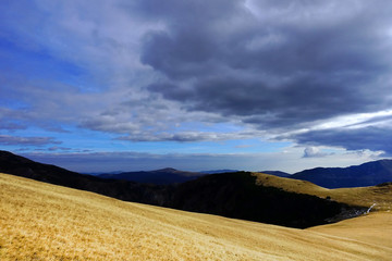 Autumn landscape in Natural Park Retezat, Romania