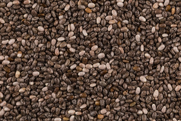 Chia seeds closeup