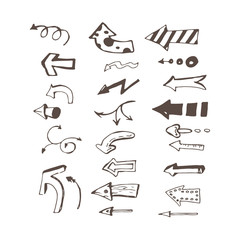 Hand draw arrow set