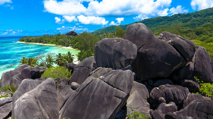 Felsen von La Digue, Seychellen