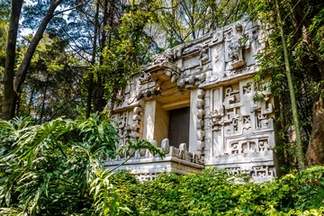 Rolgordijnen Mayan Temple at Anthropology Museum - Mexico City, Mexico © diegograndi