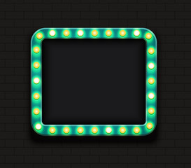 Vector modern retro billboard background