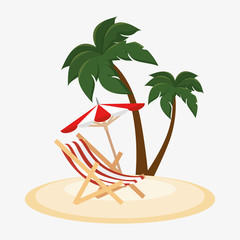 summer vacations holiday poster vector illustration design