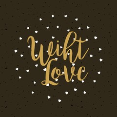 card of with love concept. colorful design. vector illustration