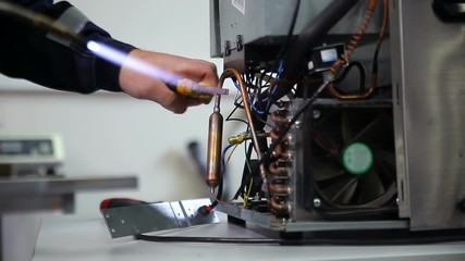 welding of air condition copper tube