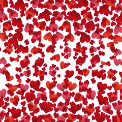 background of red and pink hearts. colorful design. vector illustration