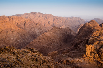 Obraz premium beautiful views of Mount Sinai in Egypt