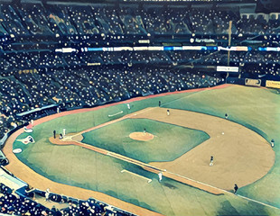 Stylized Baseball Stadium