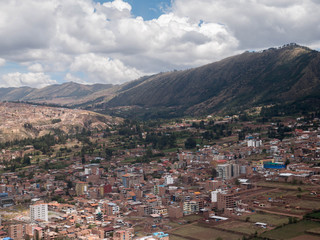 Fototapeta na wymiar Cityscape of Cusco in Peru.