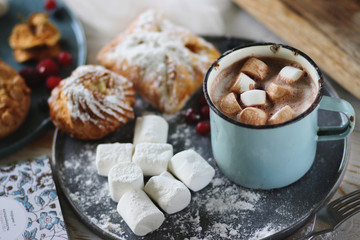 cocoa with marshmallows
