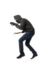 Jumping thief with master key