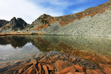 Autumn landscape in Natural Park Retezat, Romania