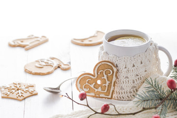 Christmas Hot tea with cold days