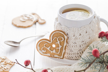 Christmas Hot tea with cold days