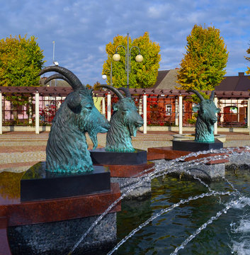 Koziegłowy - fontanna