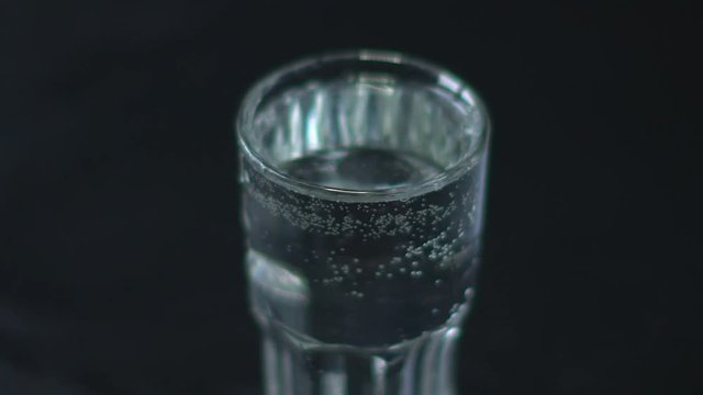 a Glass of Mineral Water