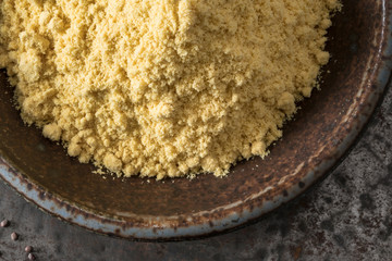 Ground Yellow Mustard in a Bowl