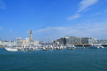 Fototapeta premium Port de plaisance du Havre, France