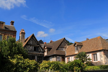 Maisons normandes à Honfleur, France