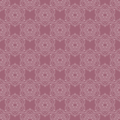 Vector seamless pattern with mandala