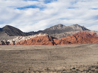 Striped mountains of Red Rock Canyon