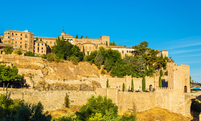 Obraz premium Museum of Santa Cruz, Convento de La Concepcion and Alcantara Bridge in Toledo, Spain