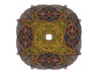 Abstract fractal with colorful pattern