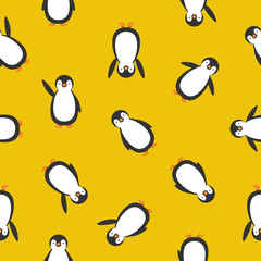 Fototapeta premium endless pattern of penguins