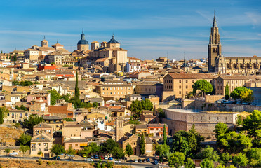 View of Toledo with the Cathedral - Spain - obrazy, fototapety, plakaty