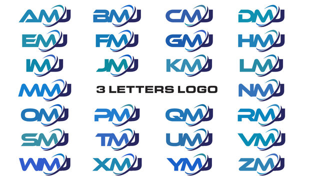 Monogram M MM or MMM Letter Logo by djjeep