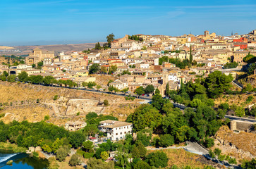 Fototapeta na wymiar The medieval city of Toledo, a UNESCO world heritage site in Spain