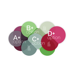 Business circle infographic banner template