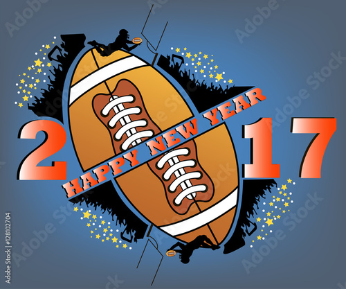 &quot;happy new year and football&quot; Stock image and royalty-free vector files on Fotolia.com - Pic