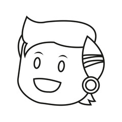 Kid cartoon icon. Childhood little people and person theme. Isolated design. Vector illustration