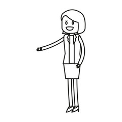 Businesswoman icon. Business businesspeople and businessperson theme. Isolated design. Vector illustration