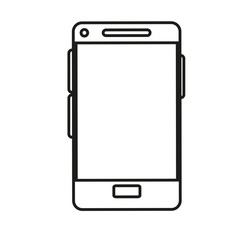 Smartphone icon. Device gadget technology and electronic theme. Isolated design. Vector illustration